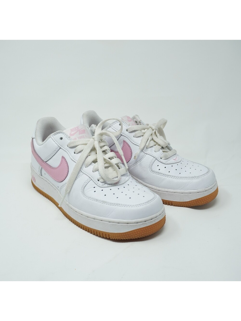 Nike Air Force 1 Low White Pink Sneakers Size 7